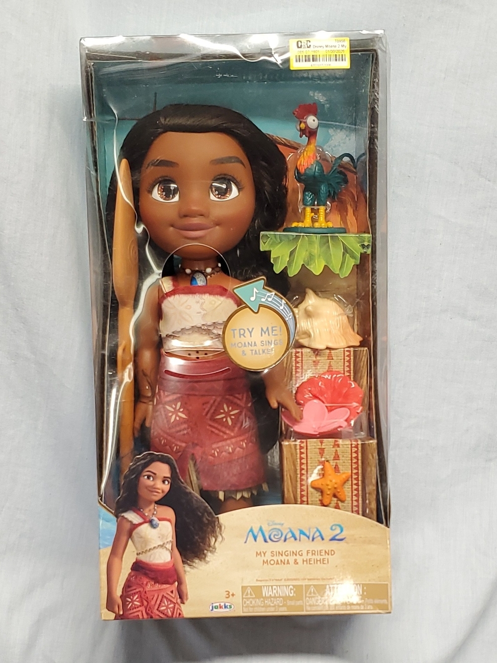 Moana 2 Singing Doll with Heihei and Accessories - Brown